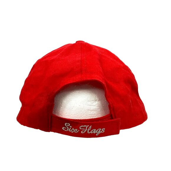 Six Flags -Harley Quinn-Suicide Squad/Batman-Red/Black Baseball Hat- 100% Cotton - Picture 4 of 10